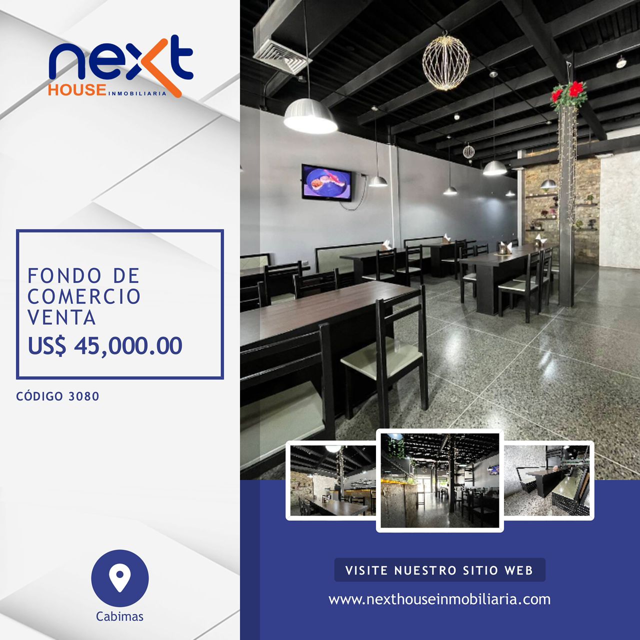 Fondo de comercio en venta NEXT 3080