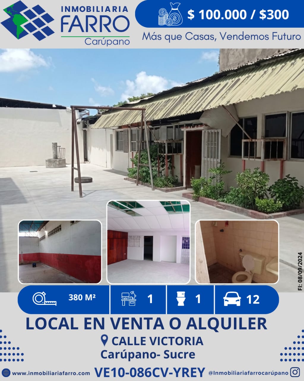 INMOBILIARIA FARRO VENDE/ALQUILA LOCAL COMERC