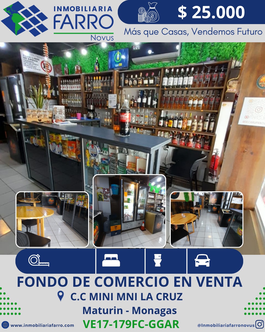 INMOBILIARIA FARRO VENDE FONDO COMERCIO 