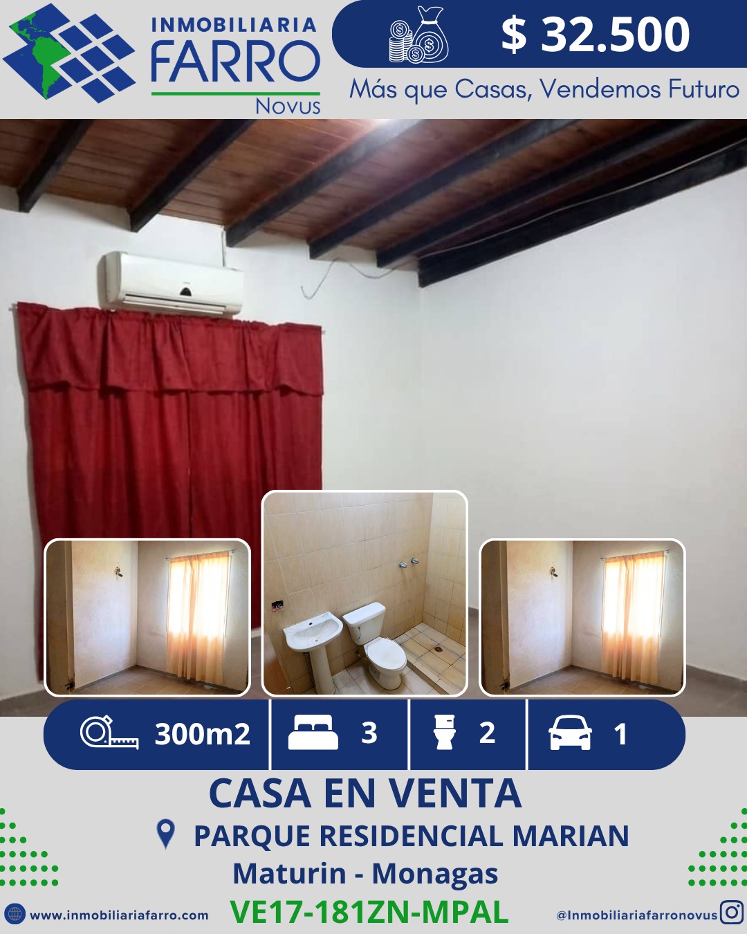 INMOBILIARIA FARRO VENDE CASA PARQUE RESIDENCIAL MARIAN SECTOR TIPURO